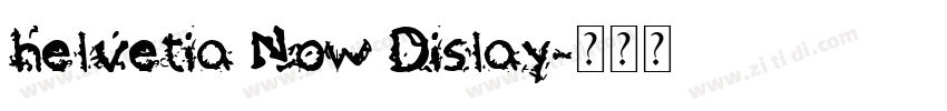 helvetia Now Dislay字体转换